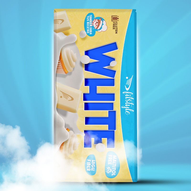 Chocolate Blanco 100g Maltitol FREE - Imagen 2