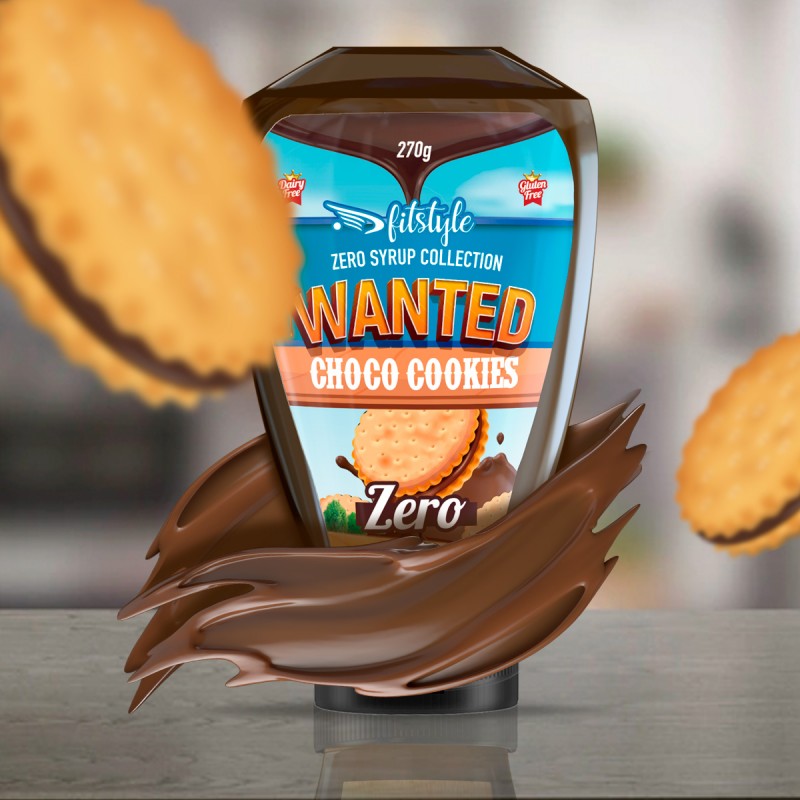 Wanted Sirope Zero Choco Cookies 270g FITSTYLE