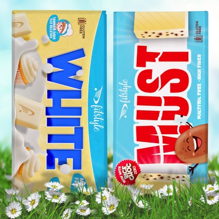 DUO White Chocolate Maltitol FREE (2x100g) FITSTYLE