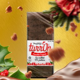 Turrón Chocolate Crujiente 0% maltitol 200g FITSTYLE