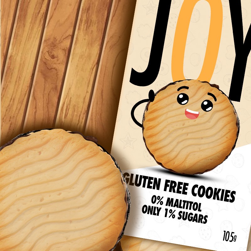 JOY Galletas Sin Gluten Choco 0% maltitol 105g FITSTYLE