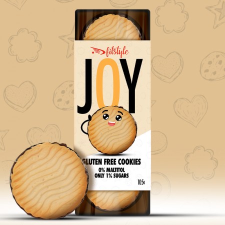 JOY Galletas Sin Gluten Choco 0% maltitol 105g FITSTYLE