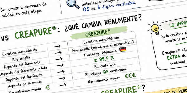 Creatina monohidrato o Creapure: ¿cuál elegir?