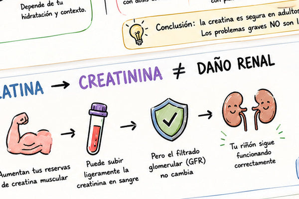 Creatina: efectos secundarios, riesgos y mitos