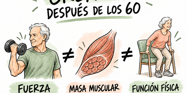 Creatina después de los 60: fuerza, músculo y función física