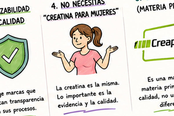 Creatina para mujeres: beneficios y para qué sirve
