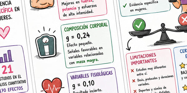 Creatina en mujeres: qué revela el nuevo metaanálisis de 2026