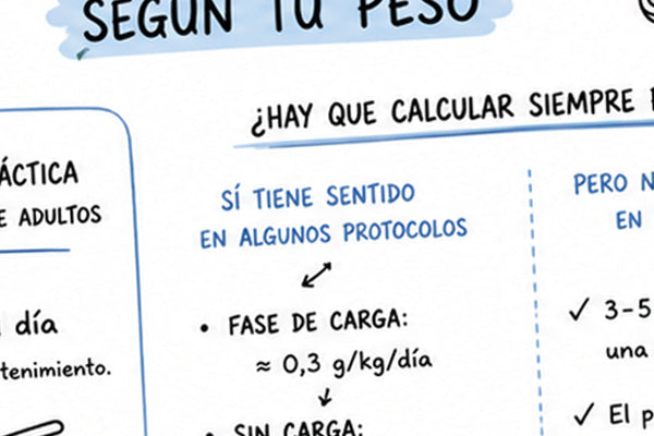 Cómo tomar creatina correctamente: dosis, cantidad y forma de uso