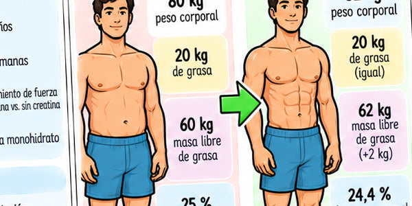 Creatina y composición corporal: ¿ayuda a ganar músculo o a perder grasa?