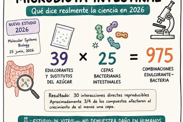 Edulcorantes y microbiota intestinal: qué dice realmente la ciencia en 2026