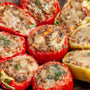 Pimientos asados rellenos