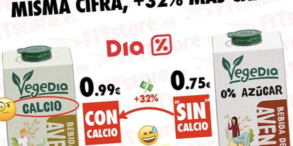 Avena «con calcio»: mismo calcio, más azúcar y un 32% más cara