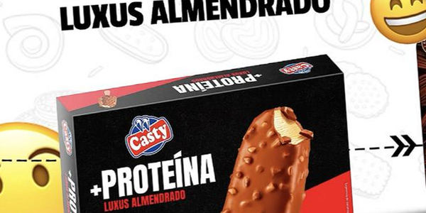 Helado Casty «+Proteína»: 31% más azúcar que un Magnum