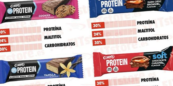 Corny Protein: ¿30% de proteína o más maltitol que proteína?