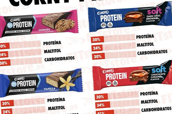 Corny Protein: ¿30% de proteína o más maltitol que proteína?