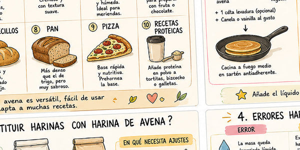 Recetas con harina de avena: 10 ideas