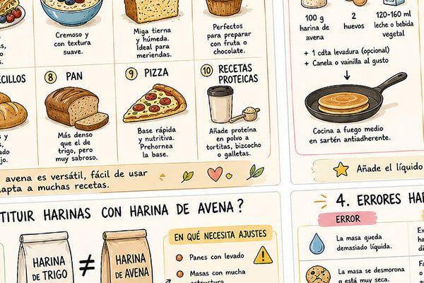 Recetas con harina de avena: 10 ideas