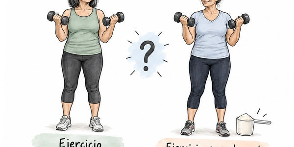 ¿Qué añade el suplemento? Comparación ilustrada entre ejercicio y ejercicio con suplementación en mujeres