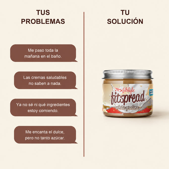 FITspread White Praline: tus problemas y tu solución