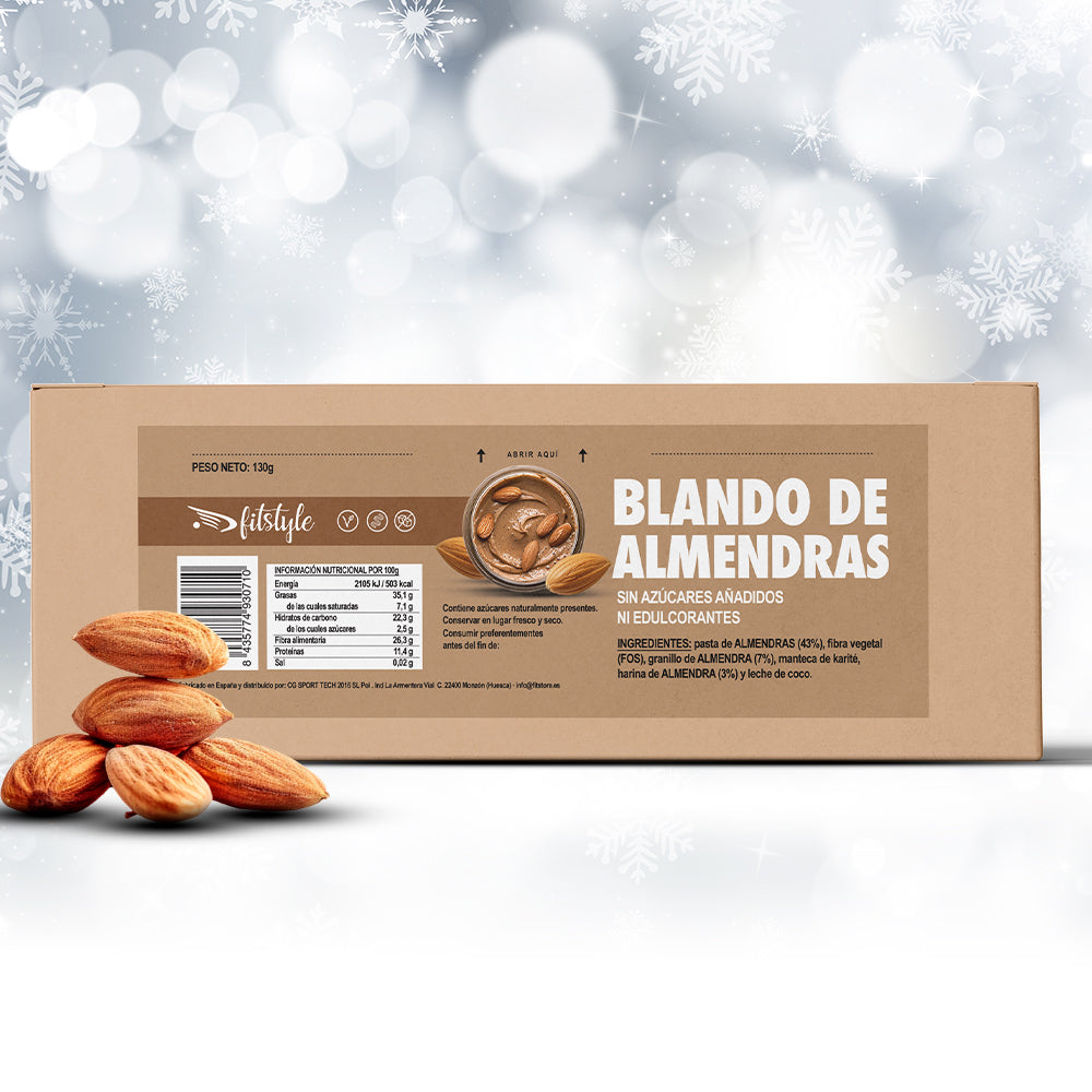 Turrón blando de almendras sin edulcorantes 130g