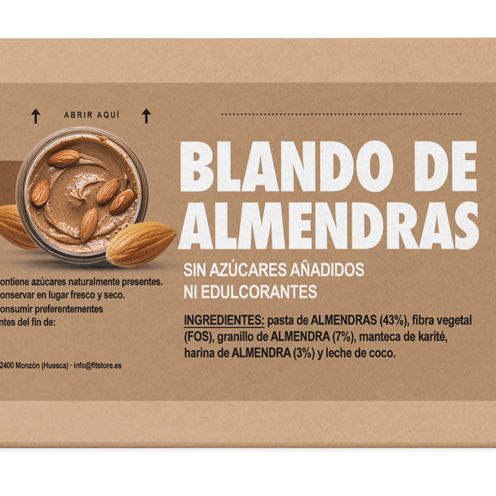 Turrón blando de almendras sin edulcorantes 130g
