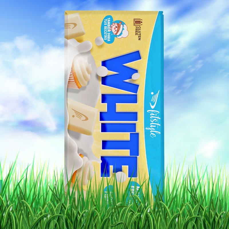Chocolate Blanco 100g Maltitol FREE - Imagen 1