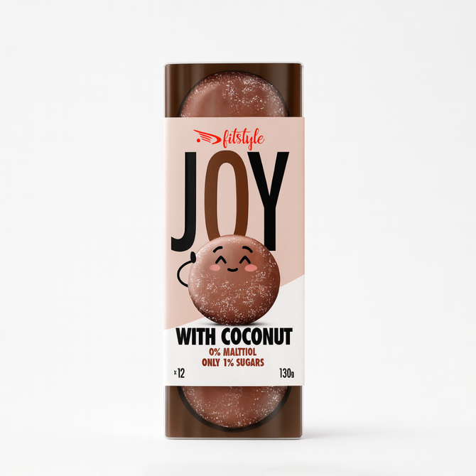 JOY Galletas Choco Coco 0% maltitol 130g (1x9u)