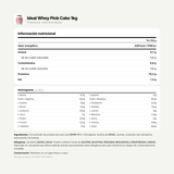 Ideal Whey Pink Cake 1kg: información nutricional e ingredientes