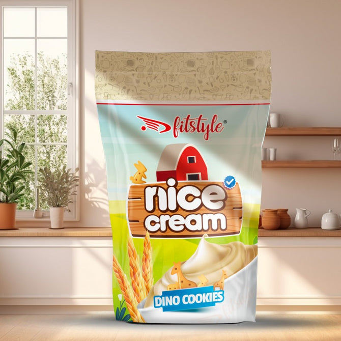 Rice Cream Dino Cookies 500g - Imagen 1