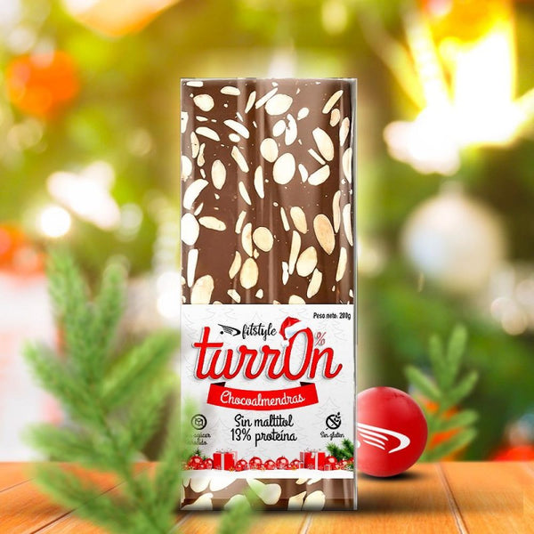 Turrón Choco Almendra 0% maltitol 200g - Imagen 1