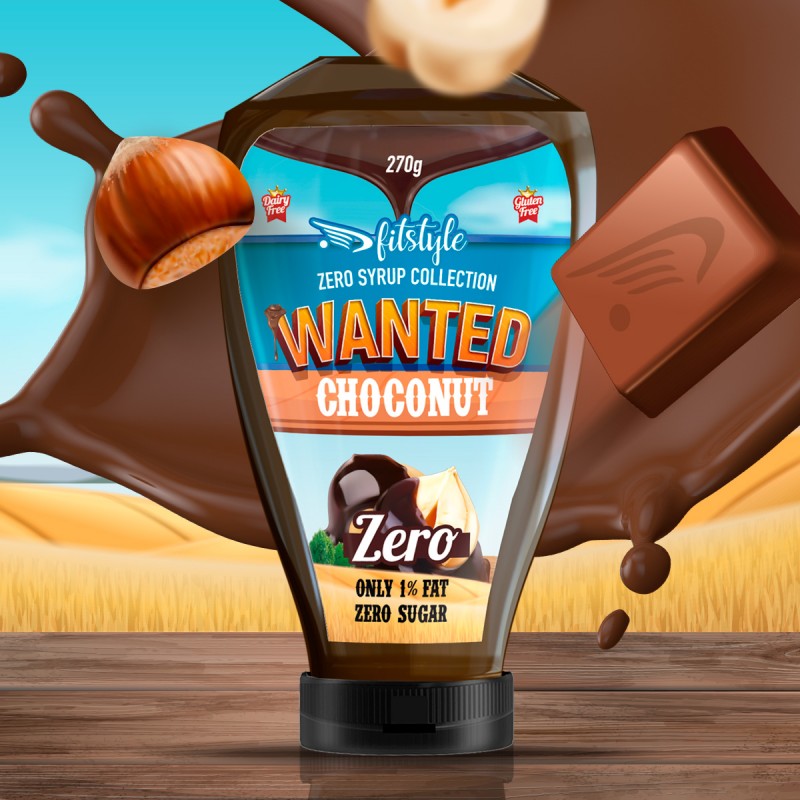 Wanted Sirope Zero Choco Avellana 270g - Imagen 2
